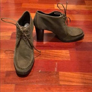 DVF Heeled Tie Booties, Size 10